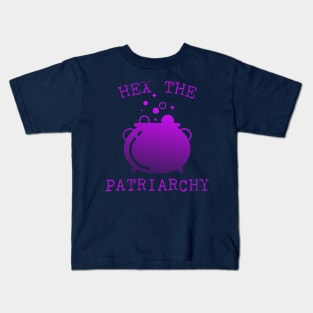 Hex The Patriarchy Femіnist Witch Funny Magical Mystical Magic potion Kids T-Shirt